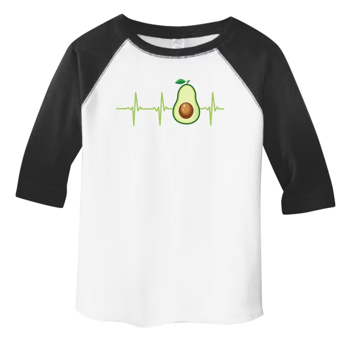 Avocado Heartbeat Avocado Gift Vegan Women Toddler Fine Jersey T-Shirt