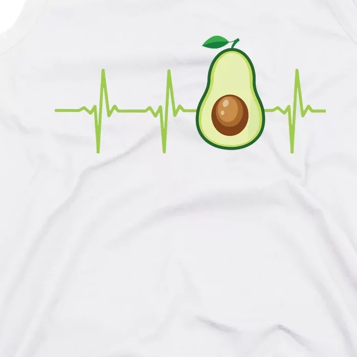 Avocado Heartbeat Avocado Gift Vegan Women Tank Top