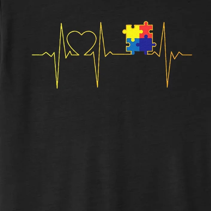 Autism Heartbeat Autism Awareness ChromaSoft Performance T-Shirt