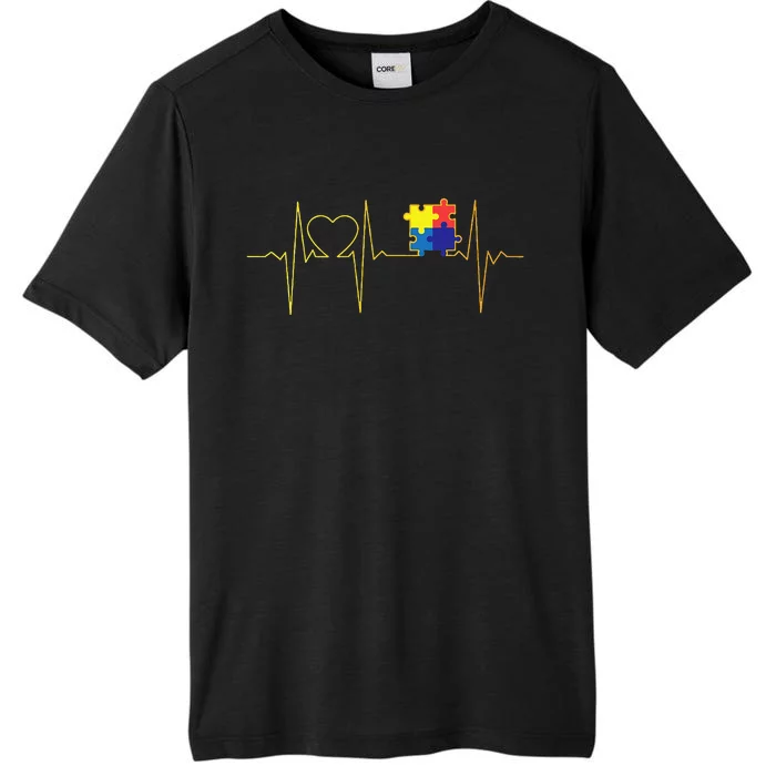 Autism Heartbeat Autism Awareness ChromaSoft Performance T-Shirt