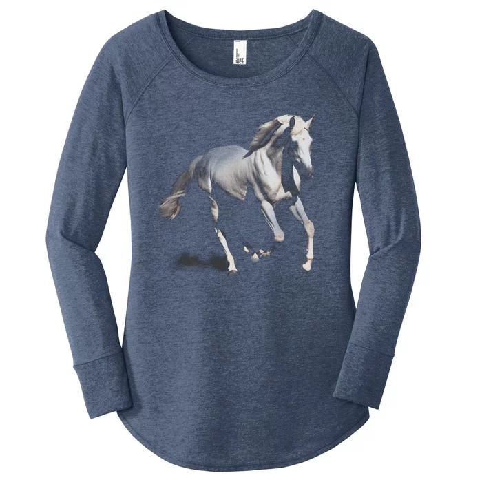 Arabian Horse Women's Perfect Tri Tunic Long Sleeve Shirt