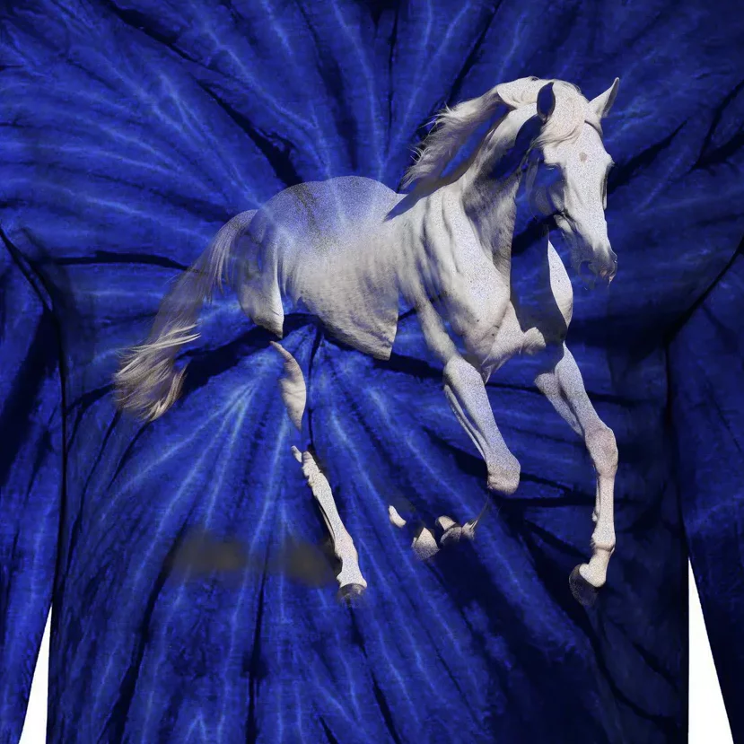 Arabian Horse Tie-Dye Long Sleeve Shirt