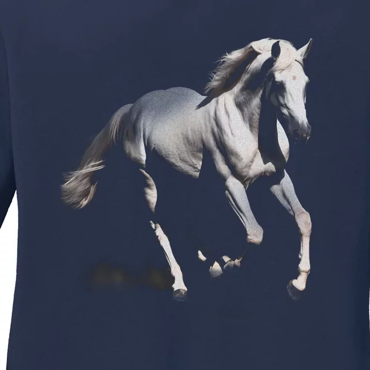 Arabian Horse Ladies Long Sleeve Shirt