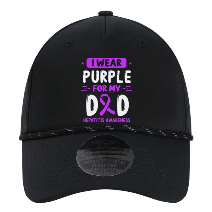 Autoimmune Hepatitis Awareness Dad Purple Ribbon Papa Father Performance The Dyno Cap