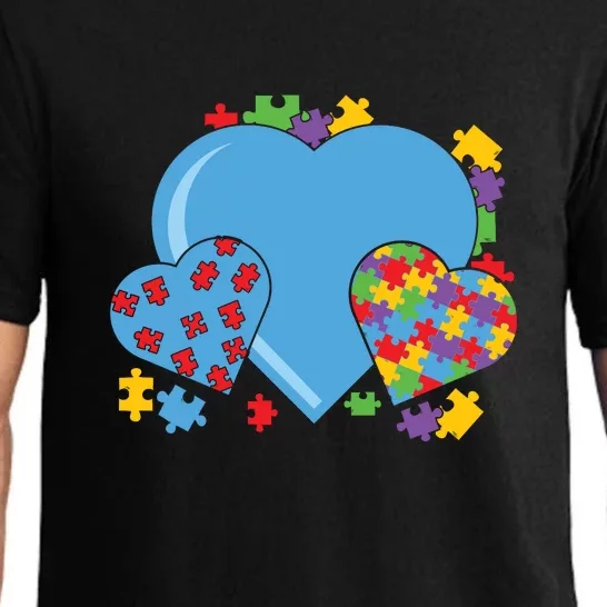 Autism Hearts Autism Awareness Puzzle Gift Pajama Set