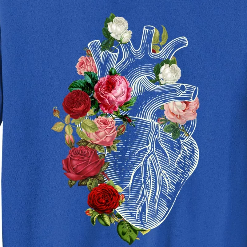 Anatomical Heart And Flowers Show Your Love Gift Sweatshirt