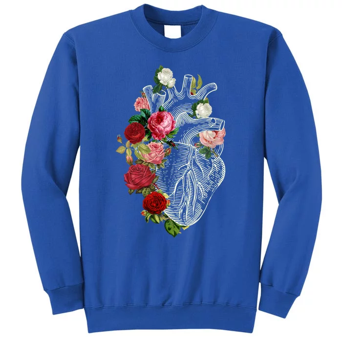 Anatomical Heart And Flowers Show Your Love Gift Sweatshirt