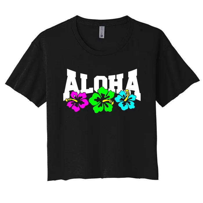 Aloha Hawaii Women's Crop Top Tee