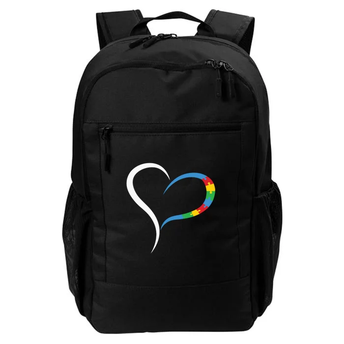 Autism Heart Awareness Heart Puzzle Gift Daily Commute Backpack