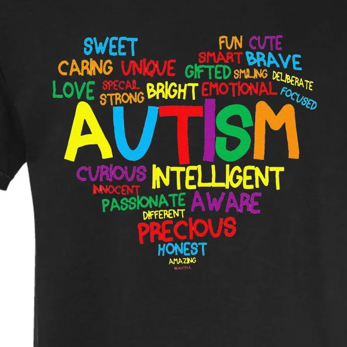 Autism Heart Autism Awareness Proud Autism Mom Gifts Family Garment-Dyed Heavyweight T-Shirt