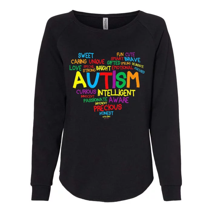 Autism Heart Autism Awareness Proud Autism Mom Gifts Family Womens California Wash Sweatshirt