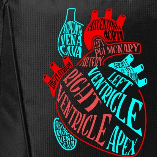 Anatomy Heart Aorta Doctor Nurse Cardiologist Cardiology Gift City Backpack