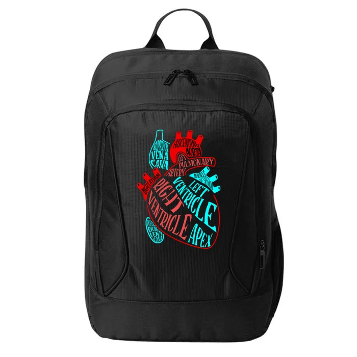 Anatomy Heart Aorta Doctor Nurse Cardiologist Cardiology Gift City Backpack