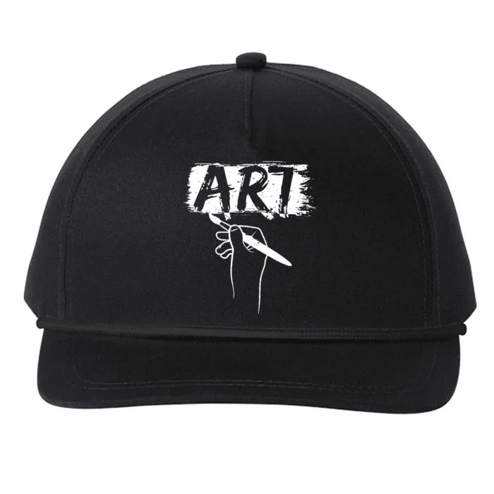 Art Handart Artist Painting Awesome Funny Gift Snapback Five-Panel Rope Hat