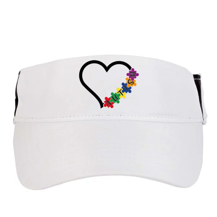 Autism Heart Adult Drive Performance Visor