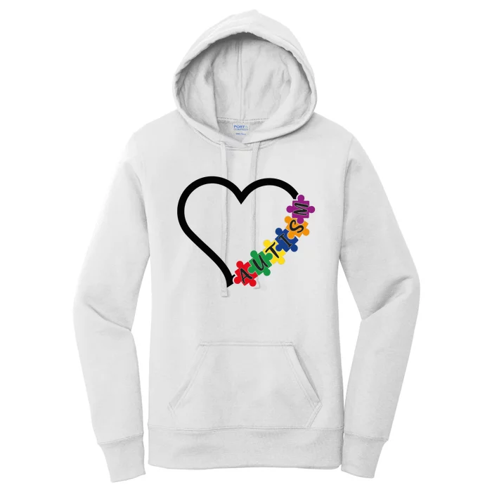 Autism Heart Women's Pullover Hoodie