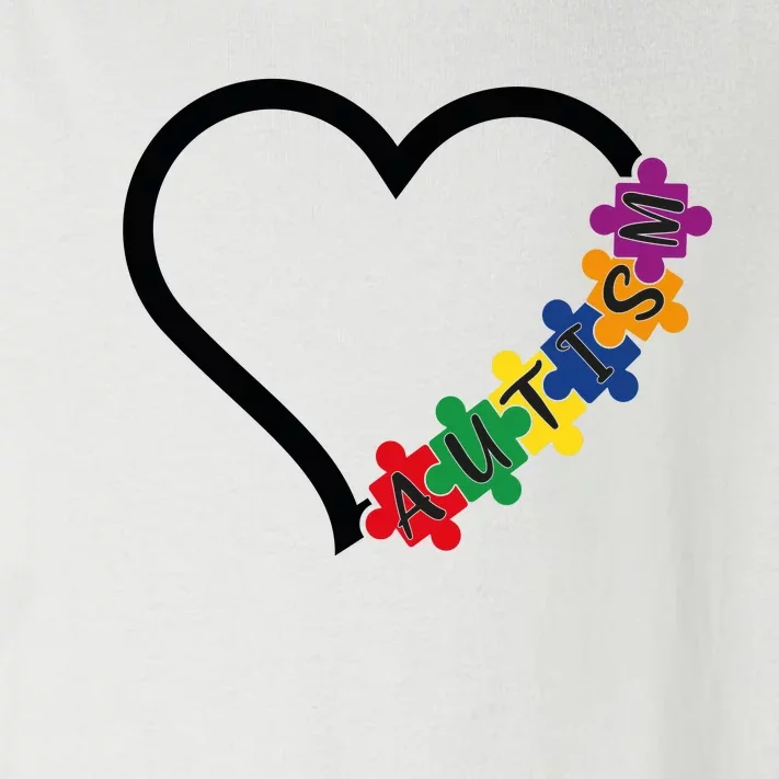 Autism Heart Toddler Long Sleeve Shirt