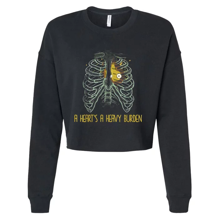 A HeartS A Heavy Burden Cropped Pullover Crew