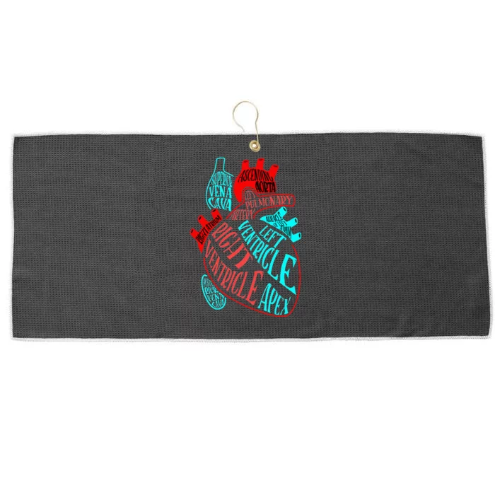 Anatomy Heart Aorta Doctor Nurse Cardiologist Cardiology Large Microfiber Waffle Golf Towel