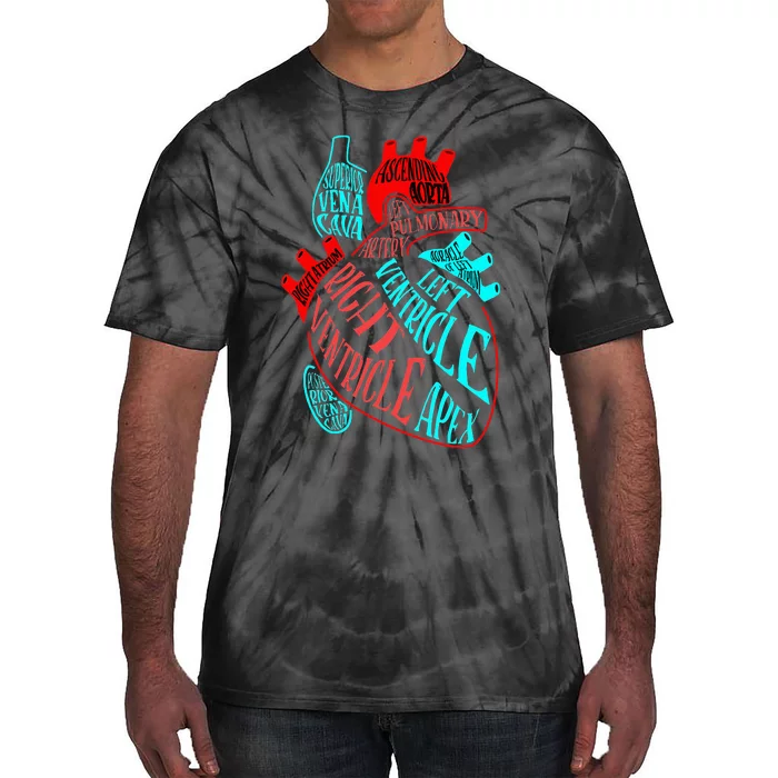 Anatomy Heart Aorta Doctor Nurse Cardiologist Cardiology Tie-Dye T-Shirt