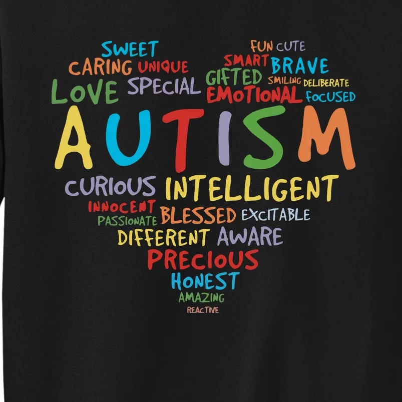 Autism Heart Autism Awareness Autism Mom Autism Supporter Sweatshirt