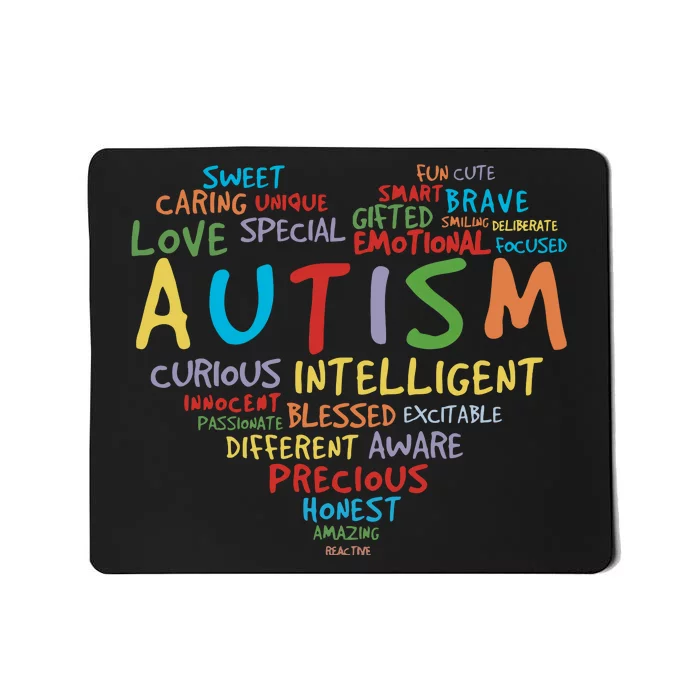 Autism Heart Autism Awareness Autism Mom Autism Supporter Mousepad