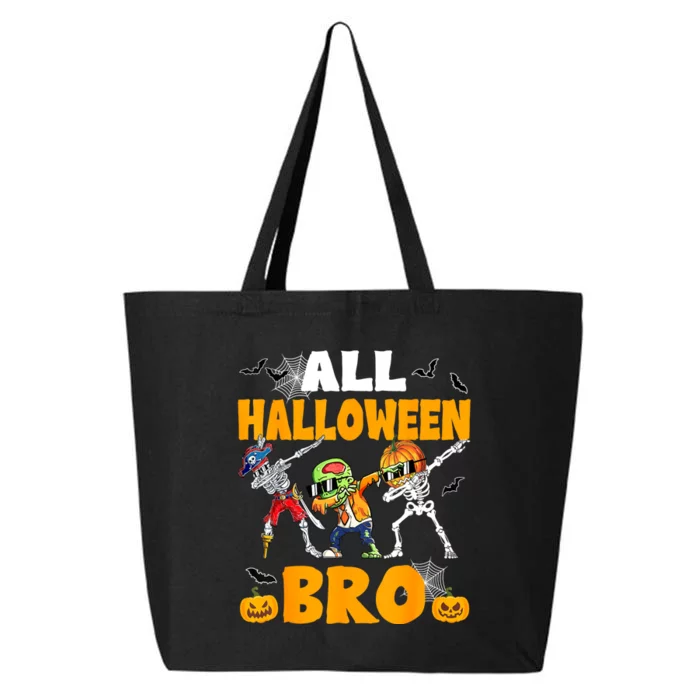 All Halloween Bro Dabbing Skeleton Jack O Lantern 25L Jumbo Tote