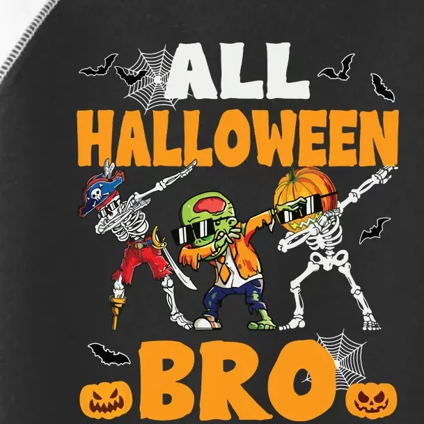 All Halloween Bro Dabbing Skeleton Jack O Lantern Toddler Fine Jersey T-Shirt