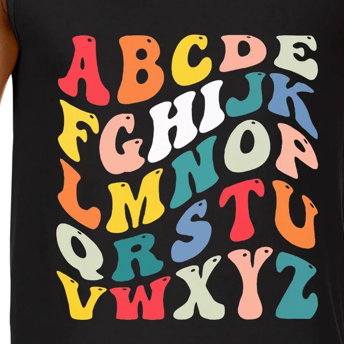 Alphabet Hi Back To School Abc Pre K Kindergarten Teacher Comfort Colors® Tank Top