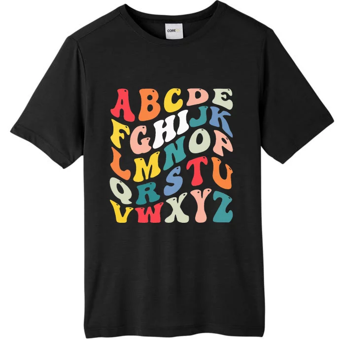 Alphabet Hi Back To School Abc Pre K Kindergarten Teacher ChromaSoft Performance T-Shirt