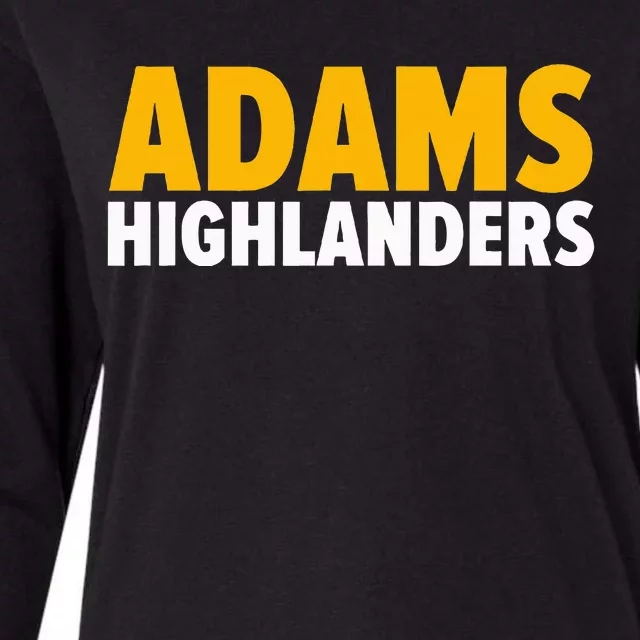 Adams Highlanders Bold Womens Cotton Relaxed Long Sleeve T-Shirt