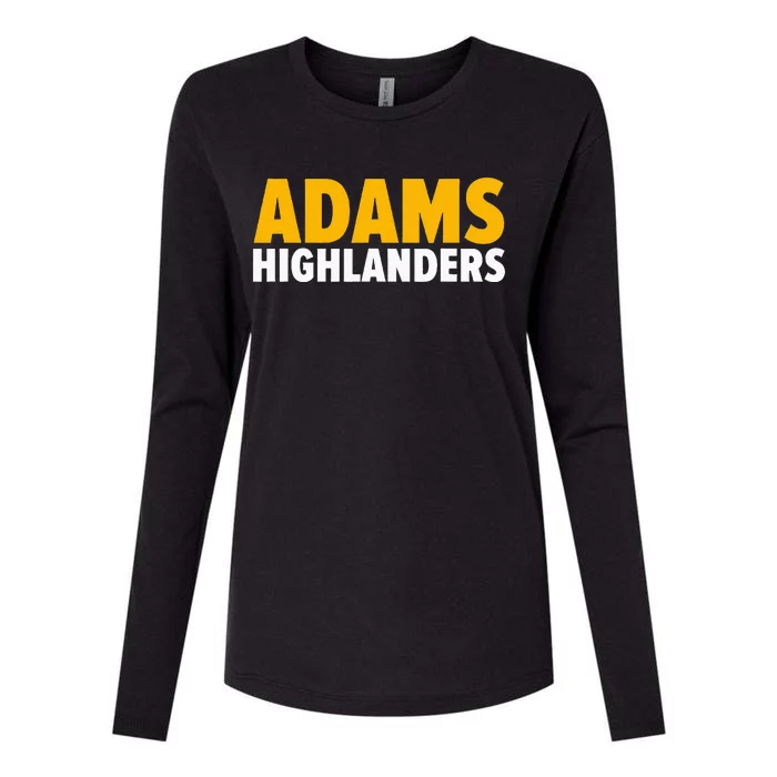 Adams Highlanders Bold Womens Cotton Relaxed Long Sleeve T-Shirt