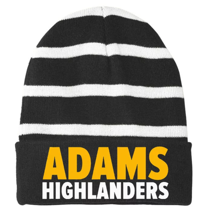 Adams Highlanders Bold Striped Beanie with Solid Band