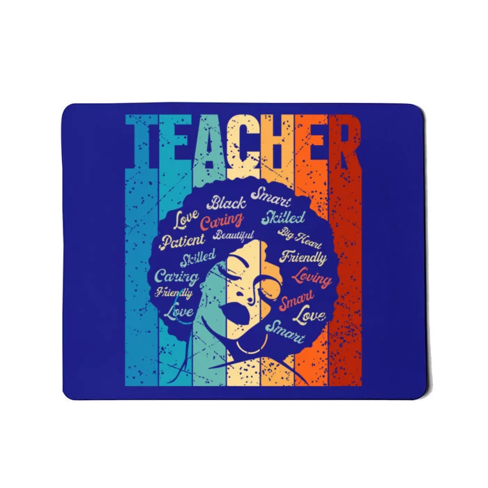 Afro Hair Black History Smart African American Teacher Gift Mousepad