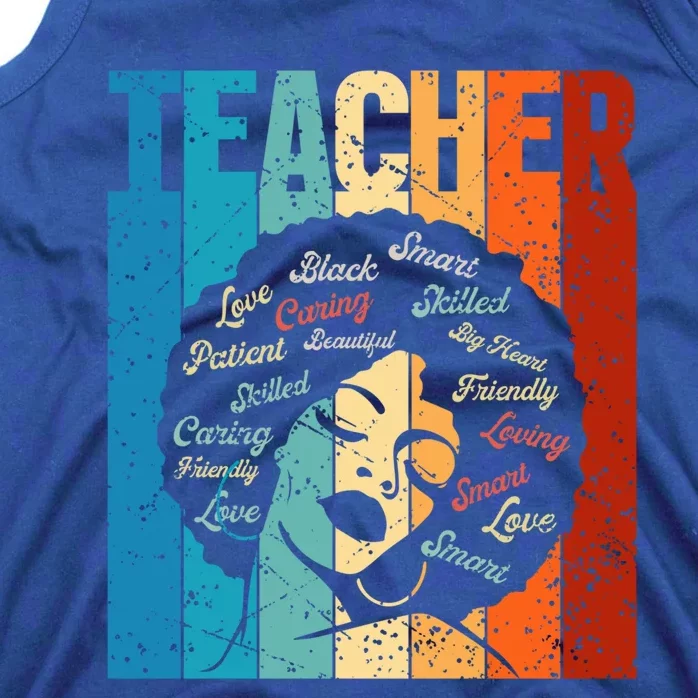 Afro Hair Black History Smart African American Teacher Gift Tank Top