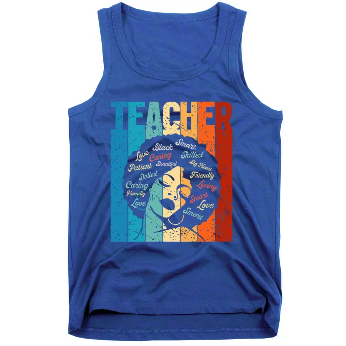 Afro Hair Black History Smart African American Teacher Gift Tank Top