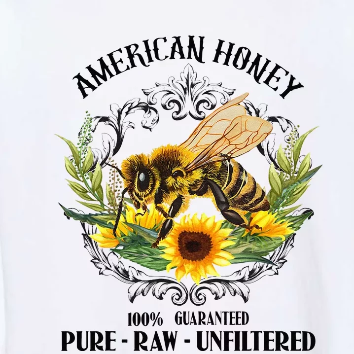 American Honey Bee Funny Beekeeping Gift For Beekeeper Garment-Dyed Sweatshirt