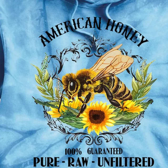 American Honey Bee Funny Beekeeping Gift For Beekeeper Tie Dye Hoodie