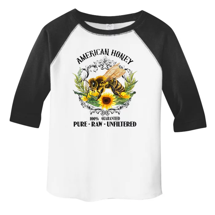 American Honey Bee Funny Beekeeping Gift For Beekeeper Toddler Fine Jersey T-Shirt