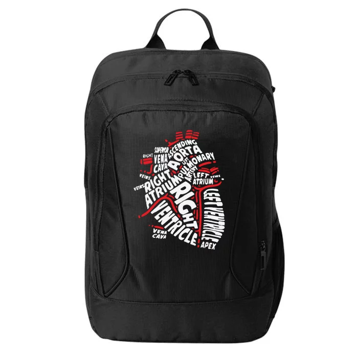 Anatomy Heart Cardiology Student Medical Professional City Backpack