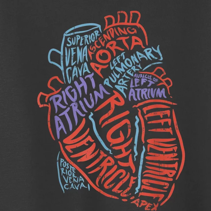 Anatomy Heart Cardiology Student Medical Professional Toddler T-Shirt