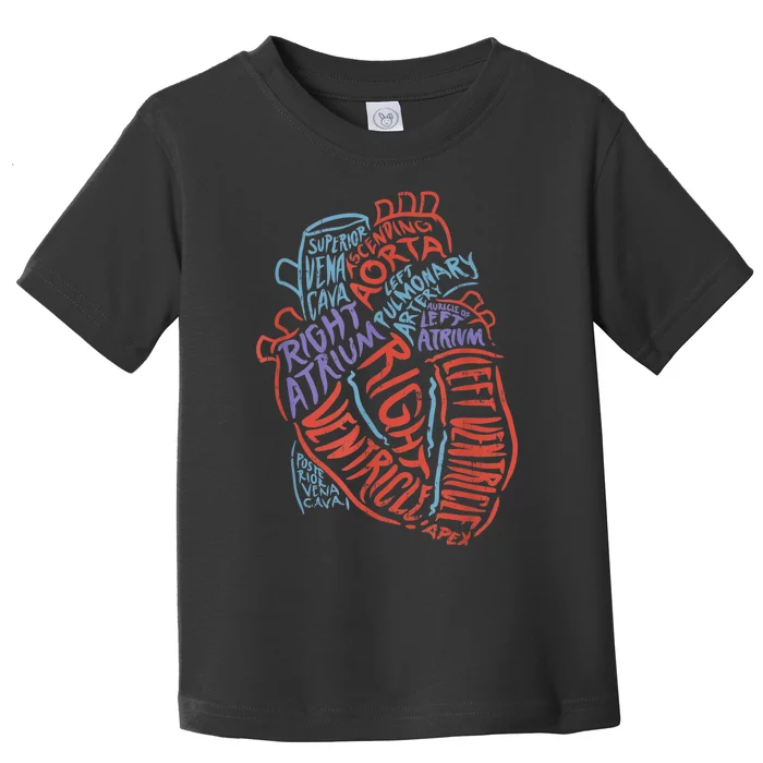 Anatomy Heart Cardiology Student Medical Professional Toddler T-Shirt