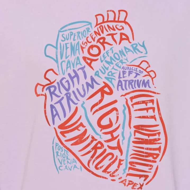 Anatomy Heart Cardiology Student Medical Professional Garment-Dyed Sweatshirt