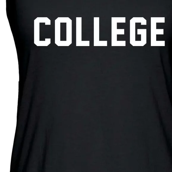 Animal House College Ladies Essential Flowy Tank