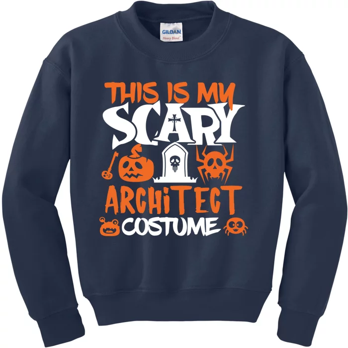 Architect Halloween Costume Funny Tees Kids Sweatshirt