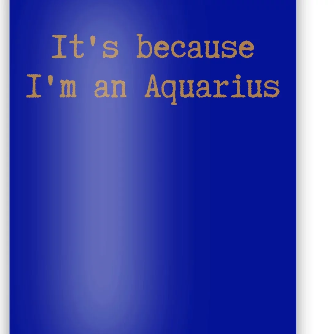 Aquarius Horoscope Cool Gift Zodiac Sign Astrology Melanin Gift Poster