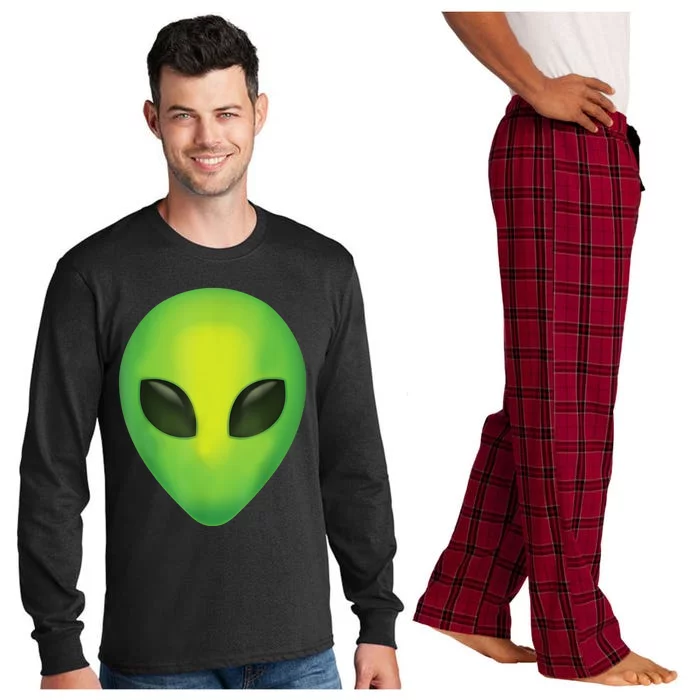 Alien Head Colorful Alien Rave Believe Long Sleeve Pajama Set