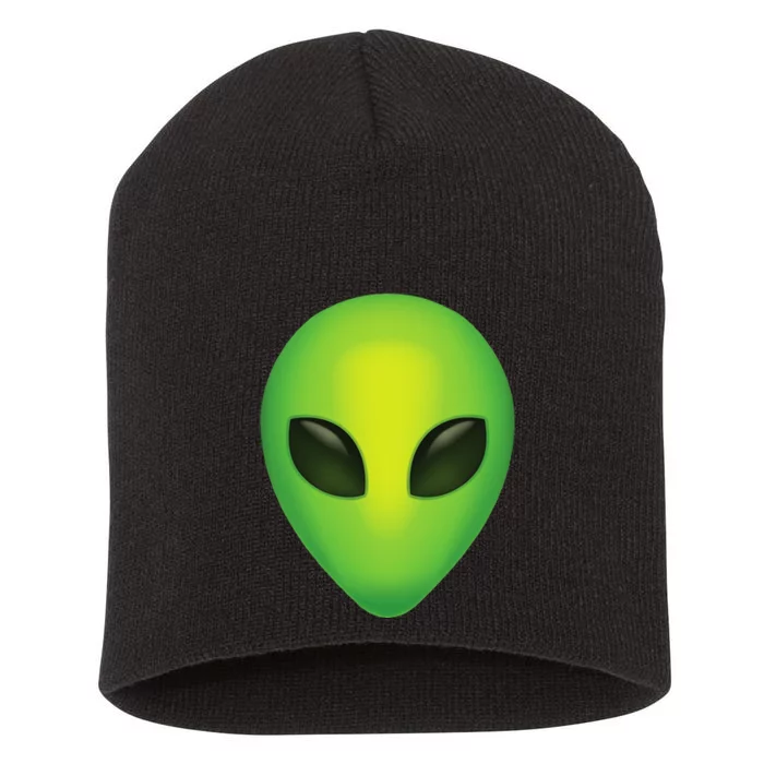 Alien Head Colorful Alien Rave Believe Short Acrylic Beanie