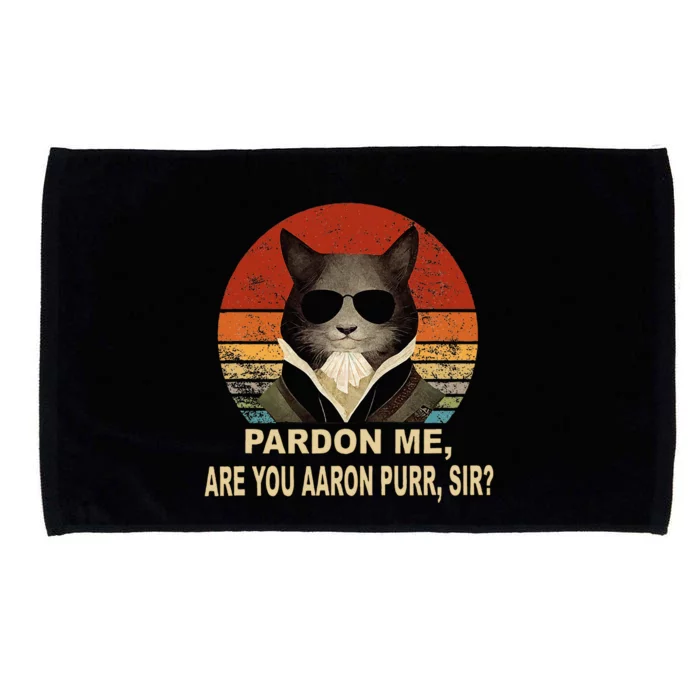 Alexander Hamilton Cat Microfiber Hand Towel