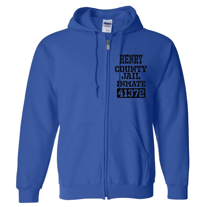 Alabama Henry County Jail Inmate Halloween Funny Costume Full Zip Hoodie